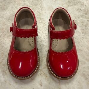 Elephantito Girls Red Patent Leather Mary Jane Shoes 6.5M (Toddler)